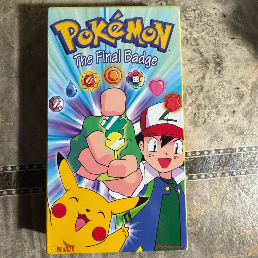 Pokemon The Final Badge VHS with Yellow and Blue